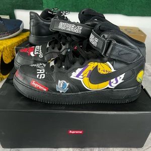 supreme x nike x nba air force 1 mid